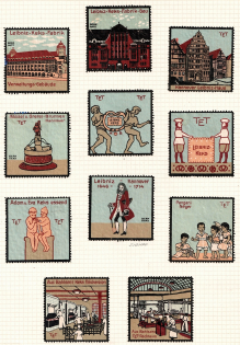 Biscuit Factory, Germany, Europe, Stock of Cinderellas, Non-Postal Stamps, Labels, Advertising, Charity, Propaganda (#67A)