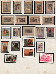 Military, Army, War, Italy, Germany, Europe, Stock of Cinderellas, Non-Postal Stamps, Labels, Advertising, Charity, Propaganda (#262)