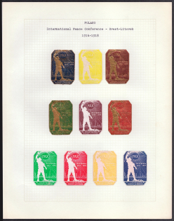 1914-1918 International Peace Conference - Brest-Litovsk, Poland, Stock of Cinderellas, Non-Postal Stamps, Labels, Advertising, Charity, Propaganda (#276)