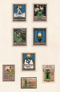 G. A. Glafey, Nuremberg, Germany, Stock of Cinderellas, Non-Postal Stamps, Labels, Advertising, Charity, Propaganda (#286)