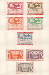 Munich, Germany, Stock of Cinderellas, Non-Postal Stamps, Labels, Advertising, Charity, Propaganda (#287)