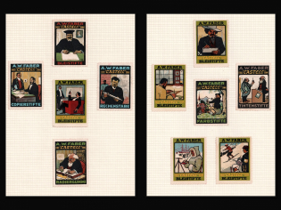 A. W. Faber, Germany, Stock of Cinderellas, Non-Postal Stamps, Labels, Advertising, Charity, Propaganda (#291)