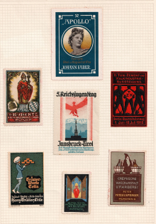 Exhibition of Decorative Art, Germany, Stock of Cinderellas, Non-Postal Stamps, Labels, Advertising, Charity, Propaganda (#292)