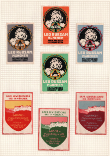 Germany, Stock of Cinderellas, Non-Postal Stamps, Labels, Advertising, Charity, Propaganda (#294)