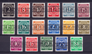 1948 British and American Zones of Occupation, Germany (Mi. 52 I K - 68 I K, INVERTED Overprint, Print Error, Signed, CV $1,370, MNH)