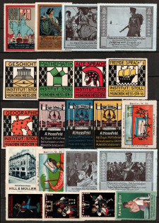 Germany, Military, Army, War, Stock of Rare Cinderellas, Non-postal Stamps, Labels, Advertising, Charity, Propaganda (#50)