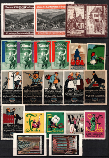 Germany, Stock of Rare Cinderellas, Non-postal Stamps, Labels, Advertising, Charity, Propaganda (#5)