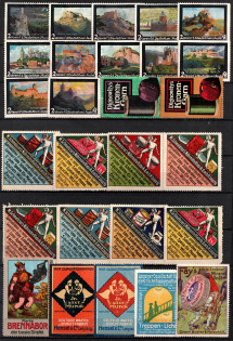 Germany, Stock of Rare Cinderellas, Non-postal Stamps, Labels, Advertising, Charity, Propaganda (#6)