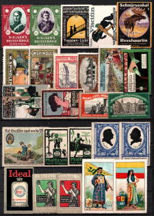 Germany, Stock of Rare Cinderellas, Non-postal Stamps, Labels, Advertising, Charity, Propaganda (#7)