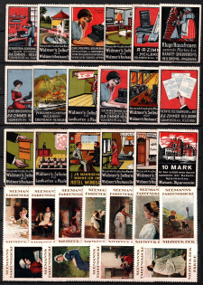 Germany, Stock of Rare Cinderellas, Non-postal Stamps, Labels, Advertising, Charity, Propaganda (#8)