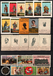 Germany, Stock of Rare Cinderellas, Non-postal Stamps, Labels, Advertising, Charity, Propaganda (#11)
