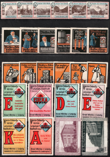 Germany, Stock of Rare Cinderellas, Non-postal Stamps, Labels, Advertising, Charity, Propaganda (#12)