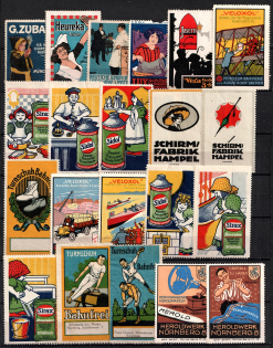 Germany, Stock of Rare Cinderellas, Non-postal Stamps, Labels, Advertising, Charity, Propaganda (#20)