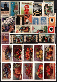 Germany, Stock of Rare Cinderellas, Non-postal Stamps, Labels, Advertising, Charity, Propaganda (#26)