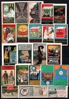 Germany, Stock of Rare Cinderellas, Non-postal Stamps, Labels, Advertising, Charity, Propaganda (#32)