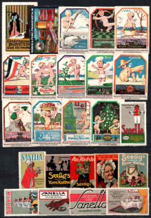 Germany, Stock of Rare Cinderellas, Non-postal Stamps, Labels, Advertising, Charity, Propaganda (#33)
