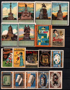 Germany, Stock of Rare Cinderellas, Non-postal Stamps, Labels, Advertising, Charity, Propaganda (#35)