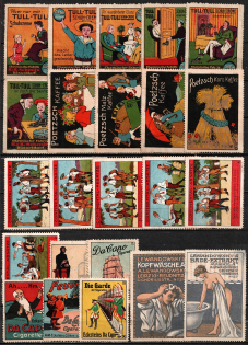 Germany, Stock of Rare Cinderellas, Non-postal Stamps, Labels, Advertising, Charity, Propaganda (#40)