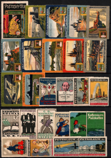 Germany, Stock of Rare Cinderellas, Non-postal Stamps, Labels, Advertising, Charity, Propaganda (#41)