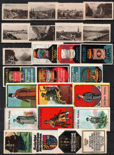 Germany, Stock of Rare Cinderellas, Non-postal Stamps, Labels, Advertising, Charity, Propaganda (#59)