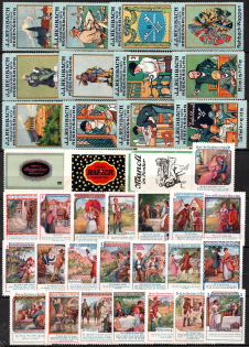Germany, Stock of Rare Cinderellas, Non-postal Stamps, Labels, Advertising, Charity, Propaganda (#66)
