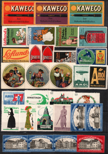 Germany, Stock of Rare Cinderellas, Non-postal Stamps, Labels, Advertising, Charity, Propaganda (#68)