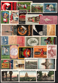 Germany, Stock of Rare Cinderellas, Non-postal Stamps, Labels, Advertising, Charity, Propaganda (#70)
