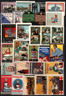 Germany, Stock of Rare Cinderellas, Non-postal Stamps, Labels, Advertising, Charity, Propaganda (#76)