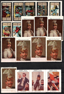 Tuck, Kunstler Tuck's Postkarten-Marken-Bilder, Poster Stamps, Germany, Stock of Rare Cinderellas, Non-postal Stamps, Labels, Advertising, Charity, Propaganda (#28)