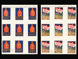 1929 Vienna International Fair, Austria, Stock of Cinderellas, Non-Postal Stamps, Labels, Advertising, Charity, Propaganda (#305)