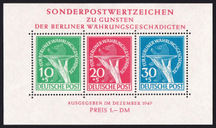 1949 West Berlin, Germany, Souvenir Sheet (Mi. Bl. 1, CV $1,240, MNH)