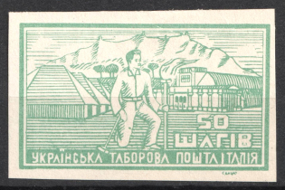 1946 50sh Rimini, Ukraine, DP Camp, Displaced Persons Camp (Wilhelm 3 a, CV $50)