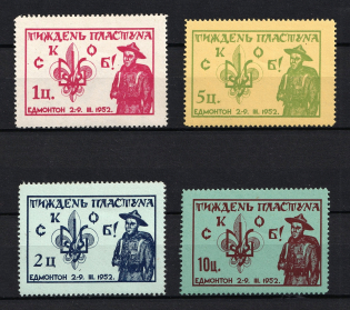 1952 Edmonton, Scouts Plast, Ukraine, Underground Post (Full Set)