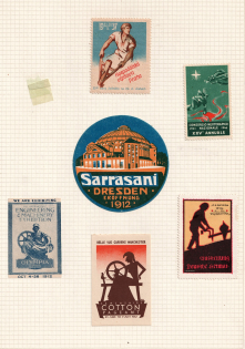 Exhibition, Europe, Stock of Cinderellas, Non-Postal Stamps, Labels, Advertising, Charity, Propaganda (#321)