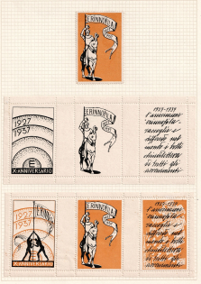 1927-37 Posterstamp Association of Italy, Stock of Cinderellas, Non-Postal Stamps, Labels, Advertising, Charity, Propaganda (#326)