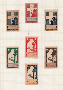 WWI Sets with Different Incription, Stock of Cinderellas, Non-Postal Stamps, Labels, Advertising, Charity, Propaganda (#335)