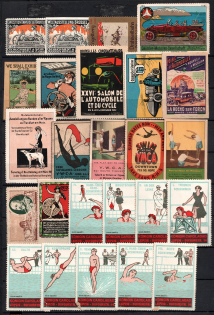 Germany, Europe & Overseas, Stock of Cinderellas, Non-Postal Stamps, Labels, Advertising, Charity, Propaganda, Cover (#345)