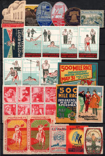 Germany, Europe & Overseas, Stock of Cinderellas, Non-Postal Stamps, Labels, Advertising, Charity, Propaganda, Cover (#346)