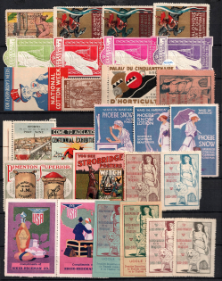 Germany, Europe & Overseas, Stock of Cinderellas, Non-Postal Stamps, Labels, Advertising, Charity, Propaganda, Cover (#349)