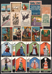 Germany, Europe & Overseas, Stock of Cinderellas, Non-Postal Stamps, Labels, Advertising, Charity, Propaganda, Cover (#353)