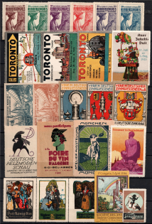 Germany, Europe & Overseas, Stock of Cinderellas, Non-Postal Stamps, Labels, Advertising, Charity, Propaganda, Cover (#354)