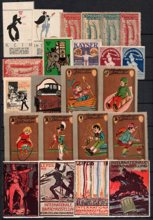 Germany, Europe & Overseas, Stock of Cinderellas, Non-Postal Stamps, Labels, Advertising, Charity, Propaganda, Cover (#355)