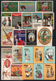 Germany, Europe & Overseas, Stock of Cinderellas, Non-Postal Stamps, Labels, Advertising, Charity, Propaganda, Cover (#358)