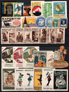 Germany, Europe & Overseas, Stock of Cinderellas, Non-Postal Stamps, Labels, Advertising, Charity, Propaganda, Cover (#361)