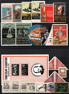 Germany, Europe & Overseas, Stock of Cinderellas, Non-Postal Stamps, Labels, Advertising, Charity, Propaganda, Cover (#362)