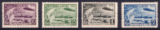 1931 Graff Zeppelin and Icebreaker `Malygin`, Soviet Union, USSR (Perf. 12.25, Full Set)