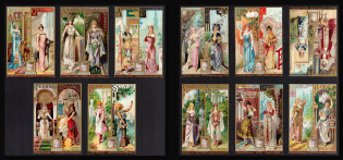 Liebig Company, Trading Cards, Great Britain, Stock of Cinderellas, Non-Postal Stamps, Labels, Advertising, Charity, Propaganda (#379)