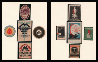 Germany, Stock of Cinderellas, Non-Postal Stamps, Labels, Advertising, Charity, Propaganda (#383)