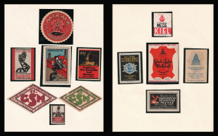 Germany, Stock of Cinderellas, Non-Postal Stamps, Labels, Advertising, Charity, Propaganda (#384)