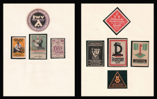 Germany, Stock of Cinderellas, Non-Postal Stamps, Labels, Advertising, Charity, Propaganda (#385)